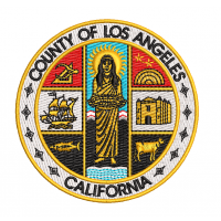 Los Angeles County California embroidery design (80mm 21k stitches) good for patches