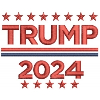 Trump 2024 Embroidery service (Wear Your Logo is not associated with any political group.) Price starting at 9.99